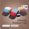 Summer Quick-drying Hat, Thin and Lightweight, Provides Sun Protection, Men's Baseball Cap with Curved Brim and Contrasting Colors, Five-panel