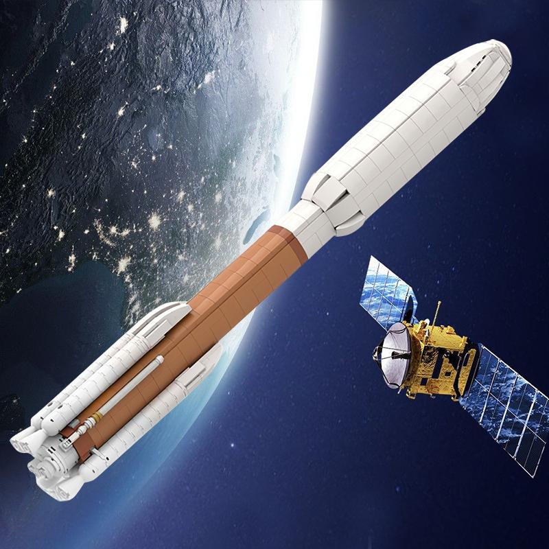 Professional Fishing Unisex Kids Gobricks Moc Ultimate Atlas V Saturn Scale Space Rocket Building Blocks Launcher Building Blocks Carrier Brick Model For Kid
