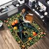 Black Cat Floral Garden Carpet Is Suitable For Living Room And Bedroom Doormats Office Balcony Decorative Carpet A11