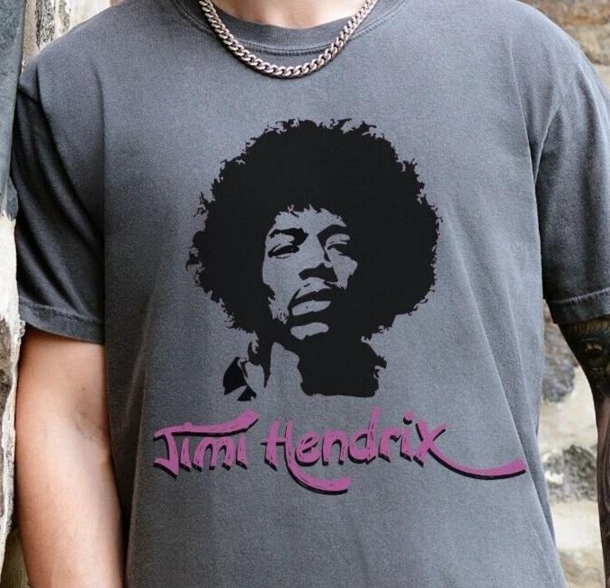 

Jimi Hendrix T-Shirt on Premium Vintage Black Comfort Colors 1717 Tee S