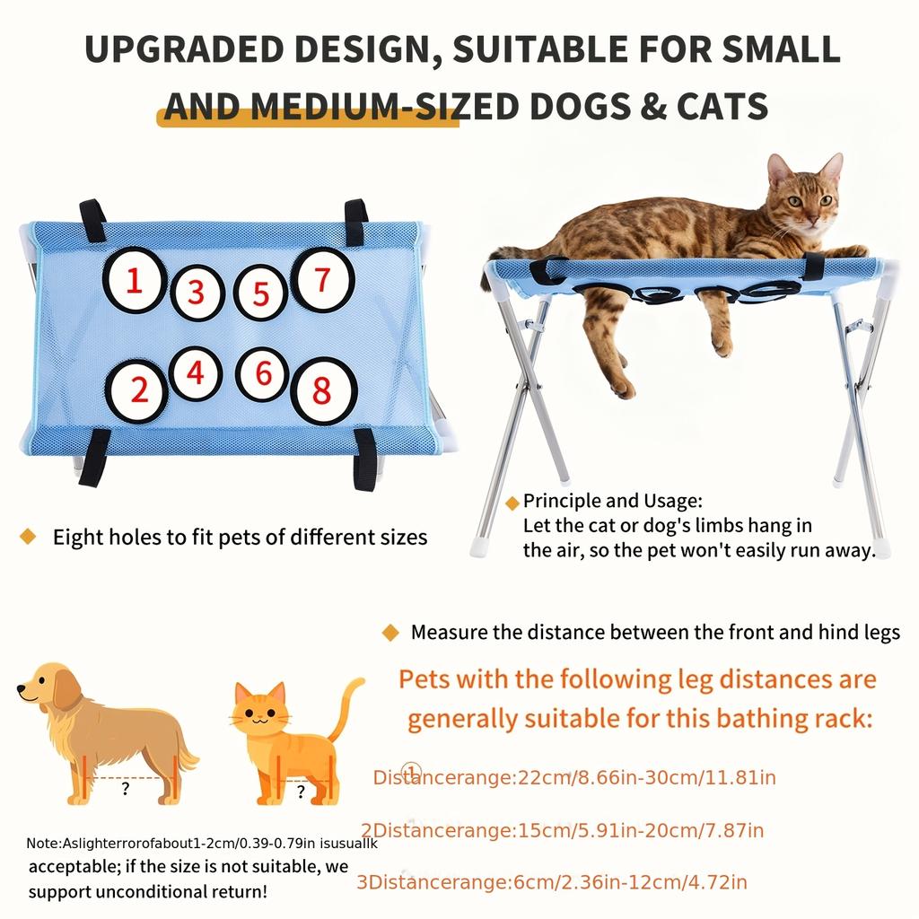 Bathing Stand, Cat and Dog Bathing Tool, Nail Clipping Holder, Pet Grooming Hammock