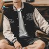 American Heavy Baseball Jersey Men'S Autumn Cardigan Sweater Men'S Trendy Brand Bomber Jacket Corduroy Jacket