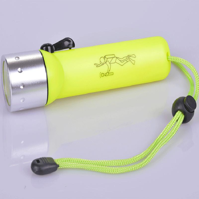 LED Magnetic Control Flashlight Hole Diving Flashlight Lighting Mini Portable Outdoor Long-range Waterproof Flashlight.