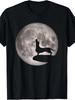 Lustiges heulendes Dackel-T-Shirt - Retro Würstchenhund Vollmond Geeignet für Männer &
