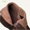 Johnature Versatile Retro Short Boots Thick Sole Genuine Leather Boots Comfortable Women's Shoes