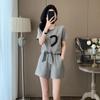 Fashionable Sports Suit Women's Summer Loose Casual Short Sleeve Shorts Two-piece Set