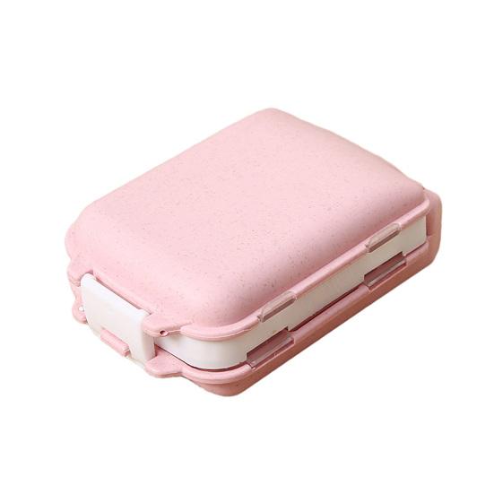 

Pill Box with 3-Layer Design Large Capacity Container with Strong Buckles Spill Proof Weekly Organizer for