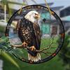 Sun Catcher - Vibrant Stained Glass Style Window Hanging with Lifelike Eagle Design, Nurseries, Vintage Home Decor Wall for Bar Kitchen, Restaurant Sh