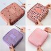 Chic Floral Nylon Zipper Women Makeup Bag And Stylish Cosmetic Case Organizer