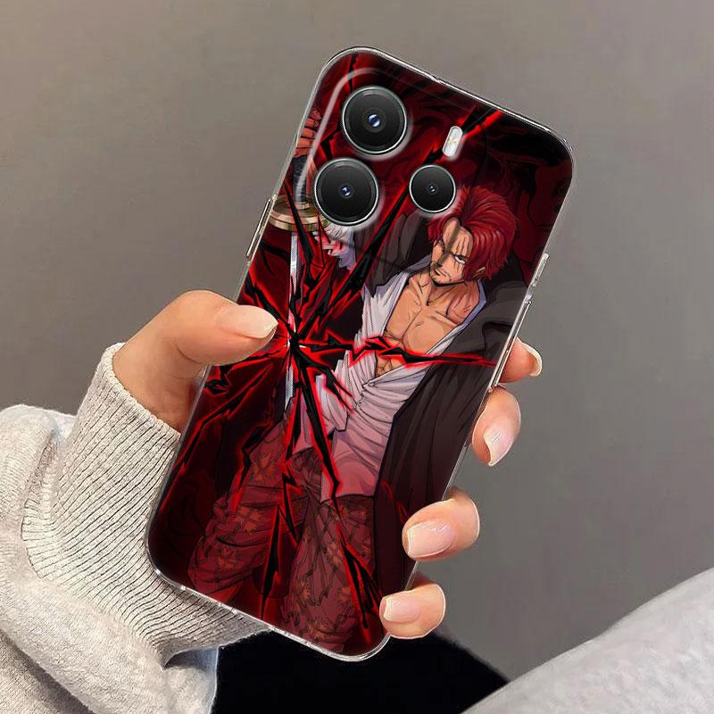 Cartoon Shanks Luffy Zoro Case For Xiaomi Redmi Note 15 14 13 12 11 10 Pro Plus 5G Cover For Redmi 15C 15 14C 13C 12C Phone Case