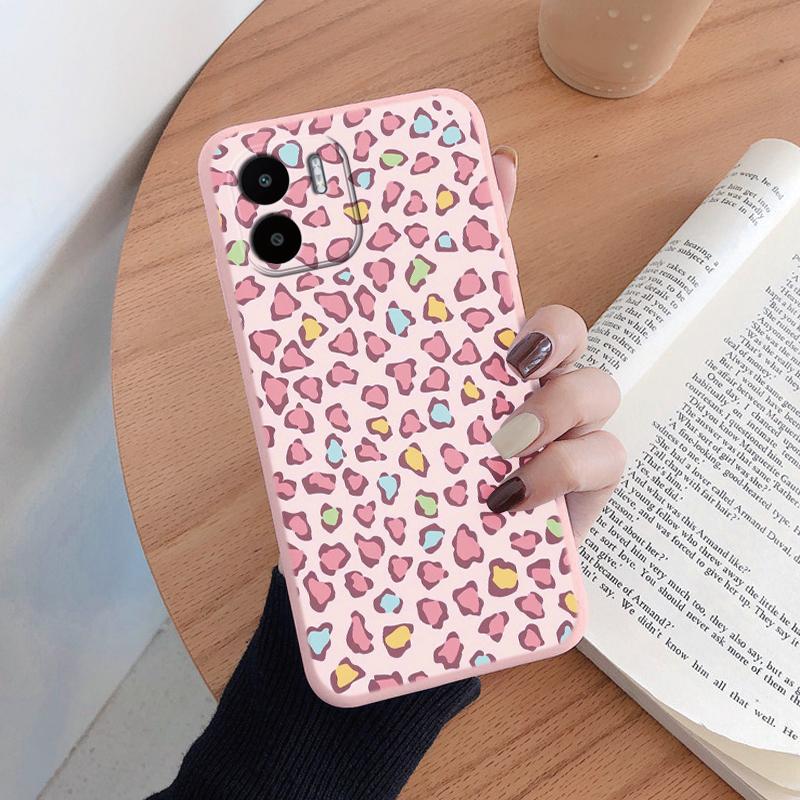 Phone Case For Redmi A1 A2 13 13C 14C A3 4G Soft Silicone TPU Back Cover Cases Protective Coque Shell Leopard Painted Bags Capa