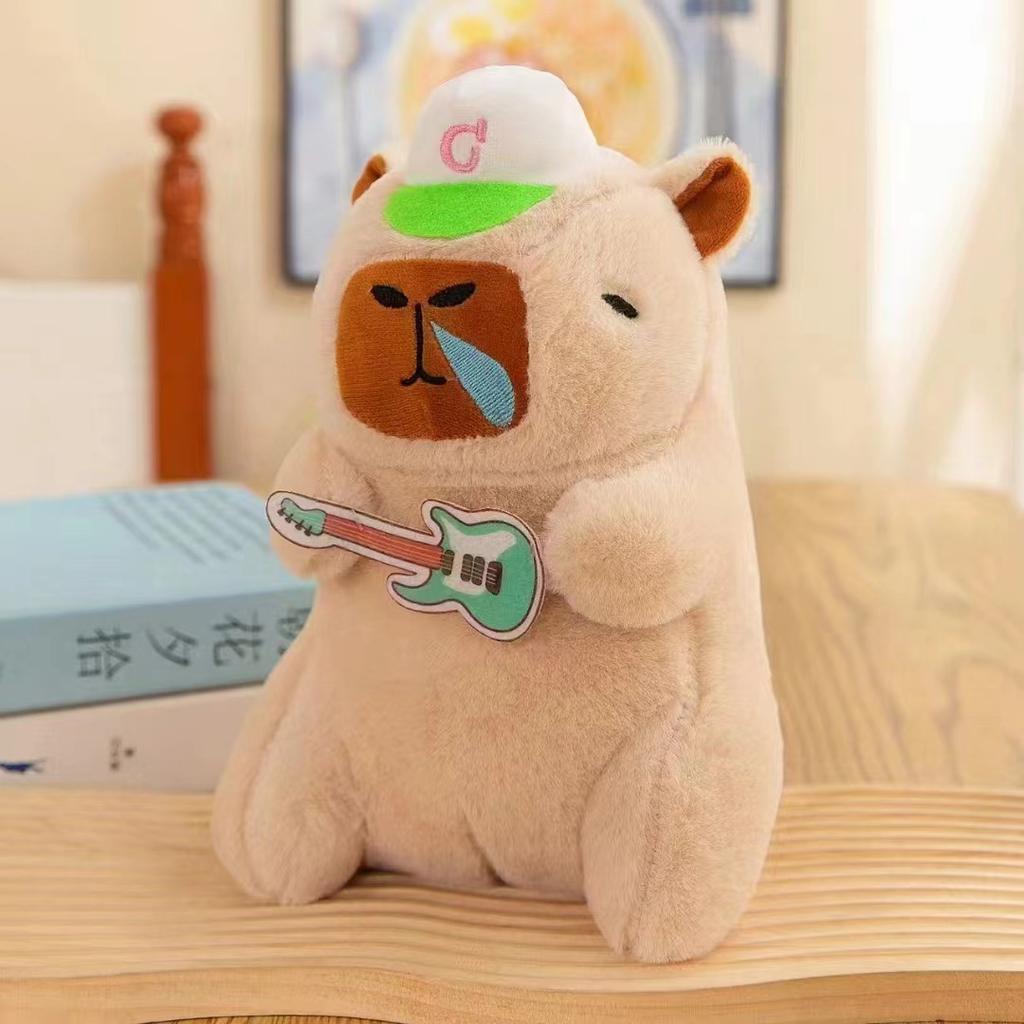 Premium Eight-inch Machine Doll Plush Toy Wedding Throwing and Pushing Event Gift Capybar Doll