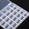 1pc Plastic Empty Bobbins Case Sewing Machine Bobbin Organizer Storage Clear Box for 25 Spools