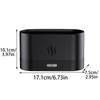 Flame Aromatherapy Diffuser LED Ambient Lighting Auto Off Flame Humidifier Flame Essential Oil Diffuser 6.89 X 4.17 X 3.11in