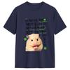 Casual T Shirt Summer Cute Hamster Meme Hippie T Shirts Cotton Tee Shirt For Unisexs Aesthetic Pattern Short Sleeve Top Tees