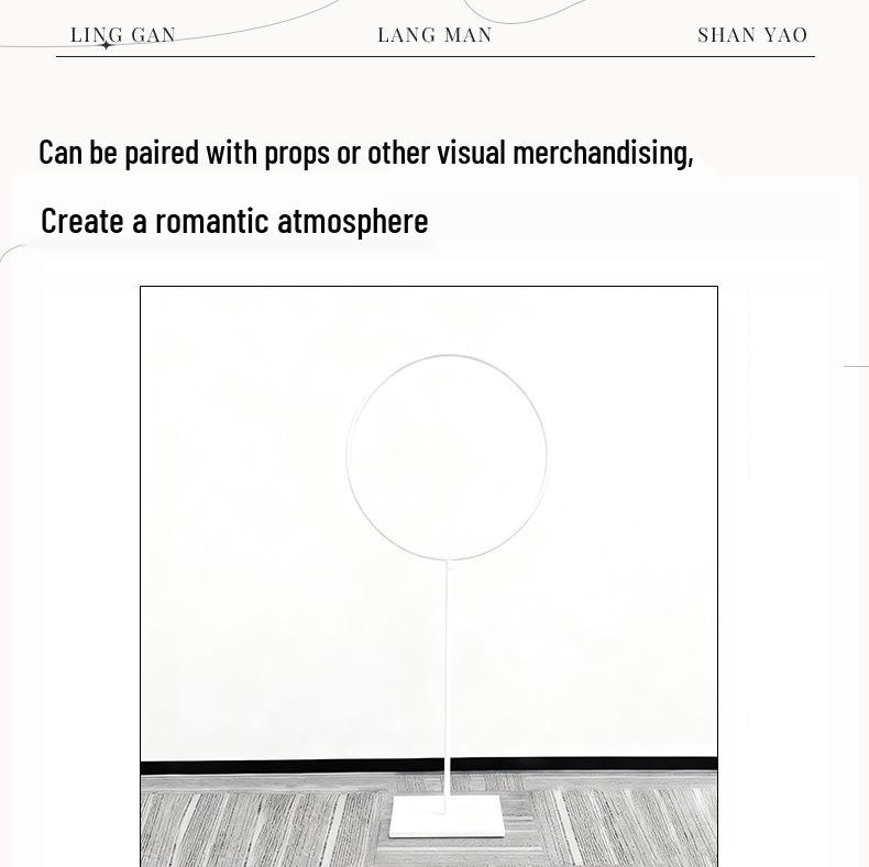 Festival Stage & Wedding Decoration: Wrought Iron Hollow Round Bracket