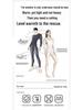 Women's Thermal Down Skincare Underwear Set - Autumn/Winter Round Neck Top & Bottom for Couples