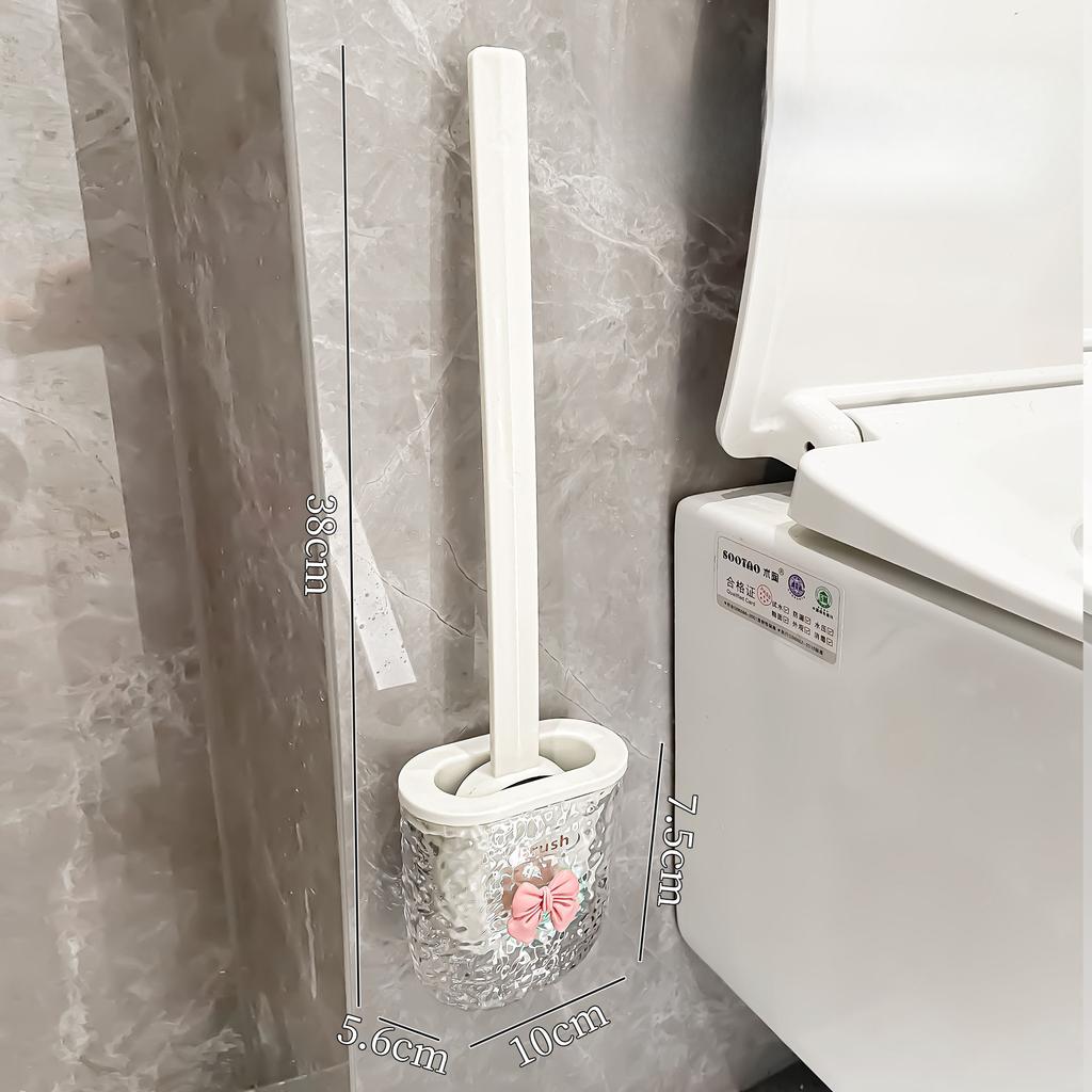 Silikon Toilettenbürste für Haushalt Wandmontiert Badezimmerreinigung Toilettenbürste zum Waschen von Toiletten