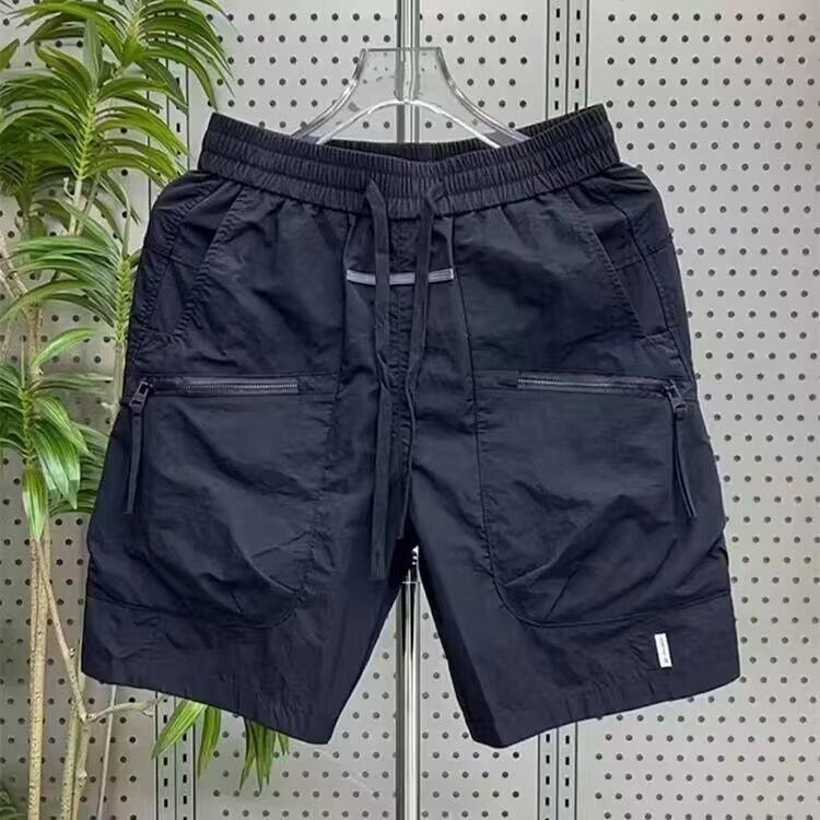 

Мужские быстросохнущие повседневные летние шорты с несколькими карманами 3XL чёрный