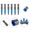 Set Screwdriver Bit 50mm Length 6Pcs/Set Alloy Steel Anti Slip PH1/PZ1/PH2/PZ2/PH3/PZ3 Wear Resistance Brand New