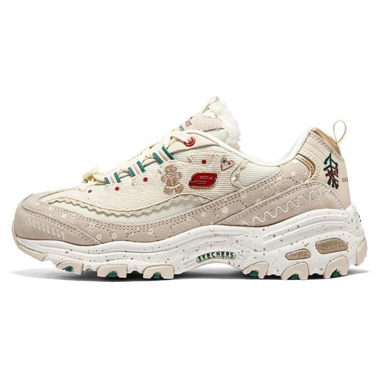 (WMNS) Skechers Dlites Christmas  Beige Brown  Women s 149257-OFWT EU 36.5