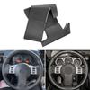 Hand Stitch Steering Wheel Black Leather Trim Cover For Nissan 350Z 2003-200