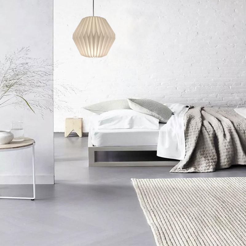 1PC Origami Pendant Lampshade Nordic Foldable Lantern Lampshade For Living Room Restaurant Bar Cafe