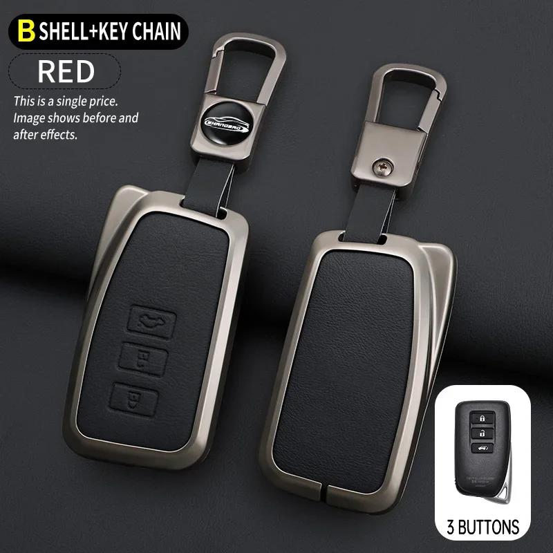 Alloy Auto Key Fob Case Cover Fit For Lexus Nx Gs Rx Is Es Gx Lx Rc 200 250 350 Ls 450H 300H Key Fob Automotive Cover Key Ring Keyring Auto