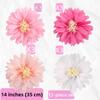 6/12Pcs/Pack Gift DIY Craft Daisy Paper Flower Set Colorful Romantic Hanging Garland Tissue Paper Pom Poms Flowers Home Deco