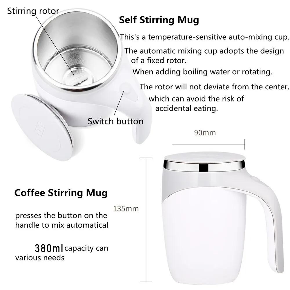 Automatic Stirring Cup USB Rechargeable Electric Cup Insulated Cup Coffee Cup Milk Tea Cup Juice Cup Drink Cup Office Cup Mug