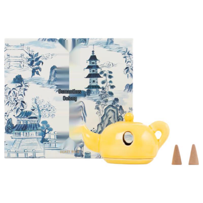 THE BEAST Osmanthus Oolong Teapot Ceramic Incense Gift Set
