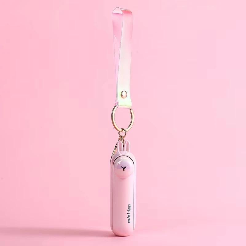 Süßer Mini-Ventilator Tragbar Hand faltbar Nachttisch Büro USB-Aufladung Akku Tisch Schreibtisch Kühlung USB-Kühlung Faltbarer Handheld-Ventilator