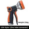 Garden Hose Nozzle Water with 8 Adjustable Spray Patterns - Heavy Duty Hand Sprayer for