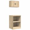 VidaXL Garage Cabinets 2 Pcs Sonoma Oak Engineered Wood, Garage Storage Cabinet, Storage Cabinet, Workbench 3328280