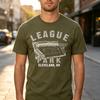 Vintage Cleveland Sports Tee League Park Stadium Print Unisex Unisex Cotton Short Sleeve Trendy Baseball Fans