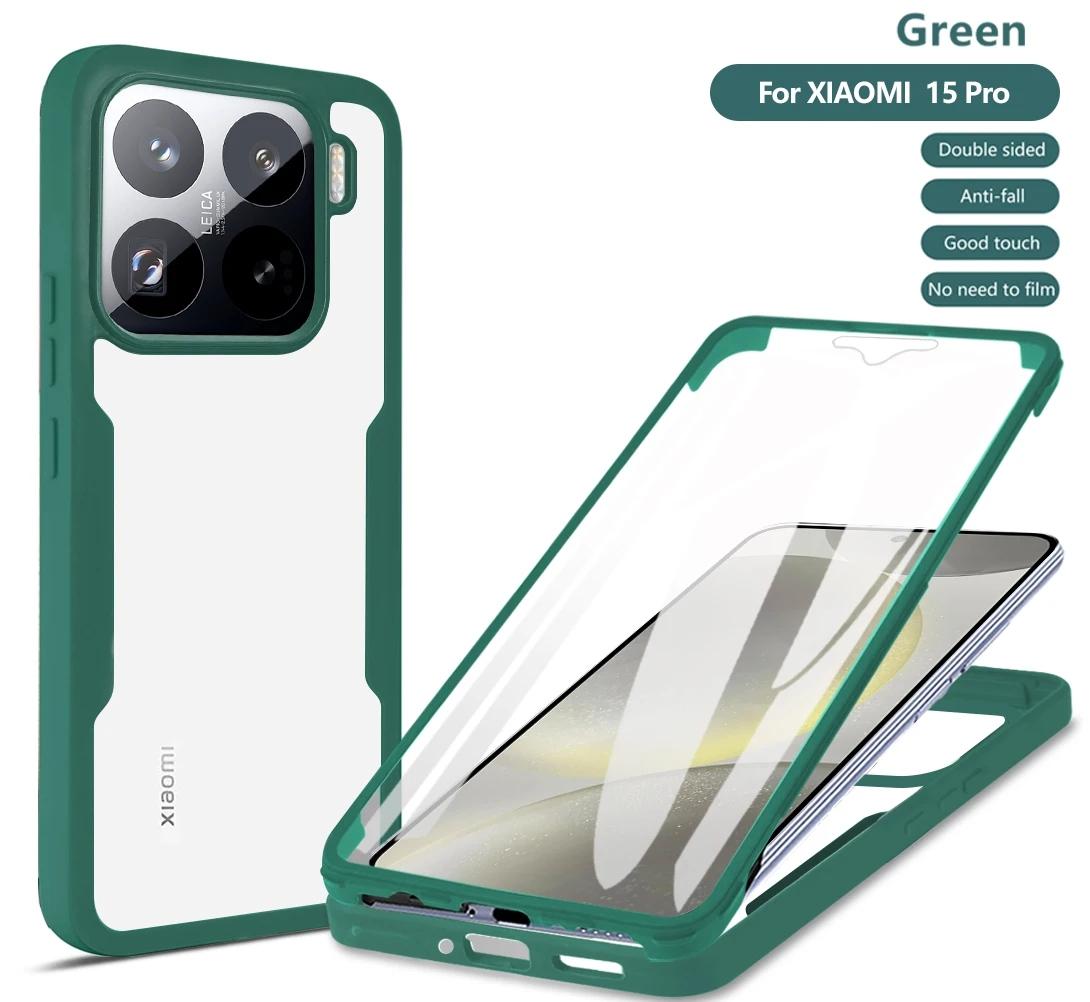 

360 Full Body Screen Protector Case For Xiaomi 15T 14T 13T 12T 11T Pro Case For Xiaomi 15 14 Ultra Soft Silicone Bumper Cover xiaomi 14T pro