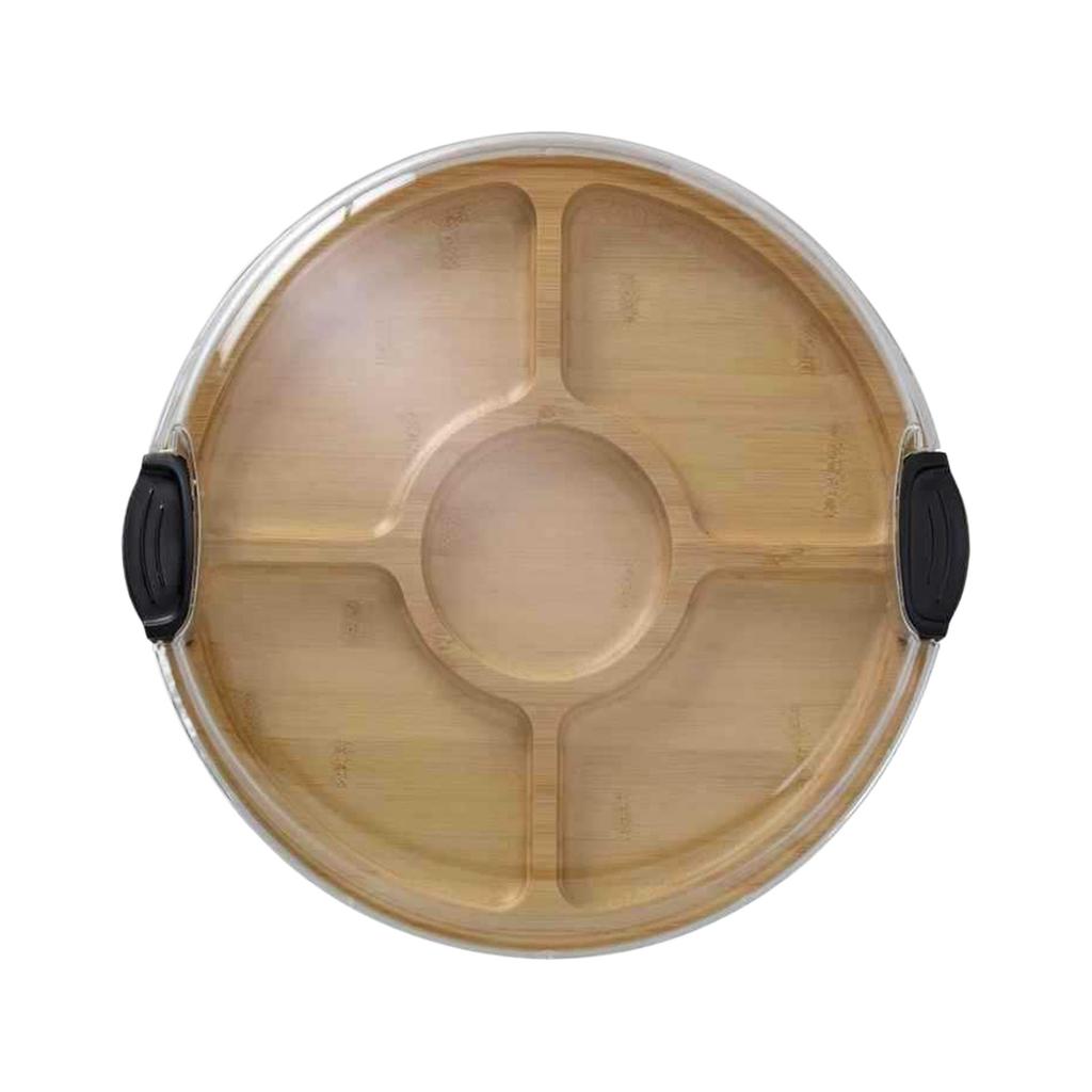 Bamboo Serving Tray With Lid Lightweight And Portable For All Occasions Charcuteries Board With Lid