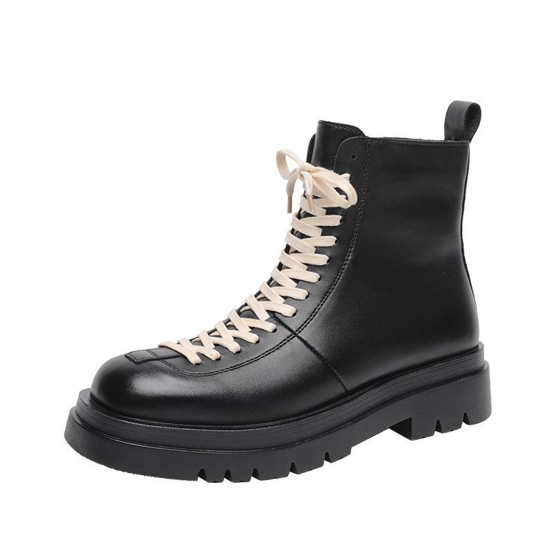 Martin boots men's leather lace-up high-top men's boots platform men's boots 2025 autumn new men's shoes