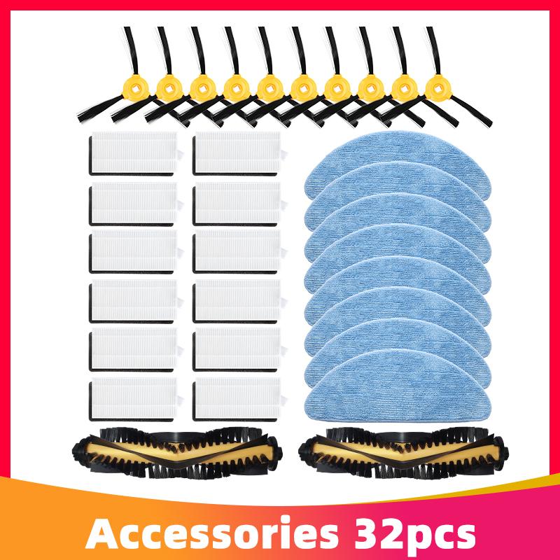Pentru Ecovacs N79 N79S N79C DN622 Yeedi K600 K601G K700 Piese de schimb Accesorii Perie laterală principală Filtru Hepa Mop cârpă cârpă