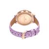 Swarovski Octea Lux Chrono Watch Quartz Movement Leather Strap Purple Dial Women watches 5632263
