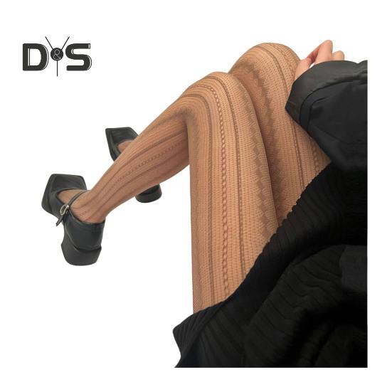 Damen-Strumpfhose, aushöhlen, Patchwork, Netzstoff, ultradünn, durchsichtig, hohe Elastizität, rutschfest, einfarbig, passender Minirock für Pendler, Dating, Party