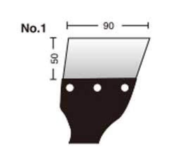 Holbein Stal Nierdzewna 111511 Skrobak, Rikisaku-kun No. 1, 90mm,