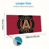 Atlanta United FC Druck Kissen Rutschfest Laptop Tablet Großes Mauspadd XXL Matte Mini-PC Spielmatte Mit Verriegeltem Rand