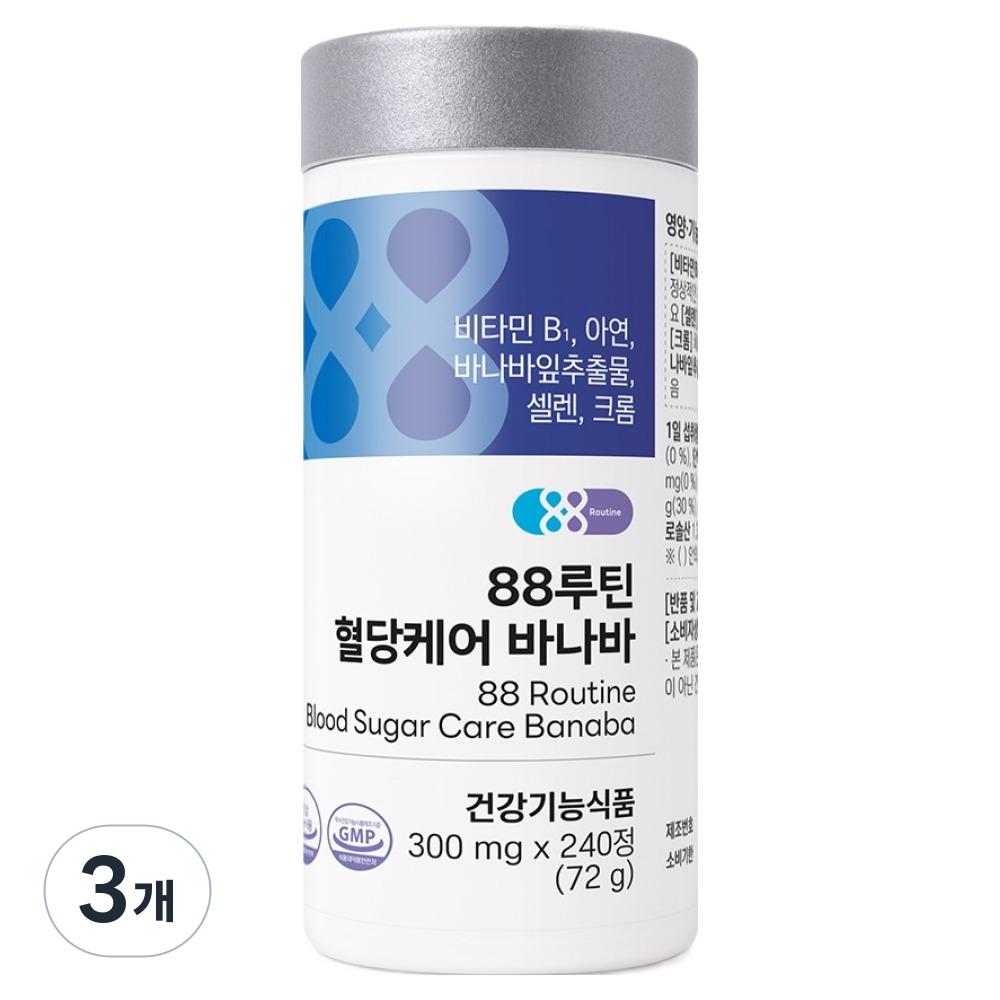 88 Routine Blood Sugar Care Banaba 72g 3 pcs 240 tablets