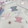 New Winged Coin Purse Mini Color Block Storage Card Pack Stylish Star Bow Decorati Earphe Bag Portable Student Denim Handbag