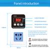 W2022 Temperature Controller AC110/220V LED Display Digital  Thermostat 1500W Smart Microcomputer Precise Temperature Control