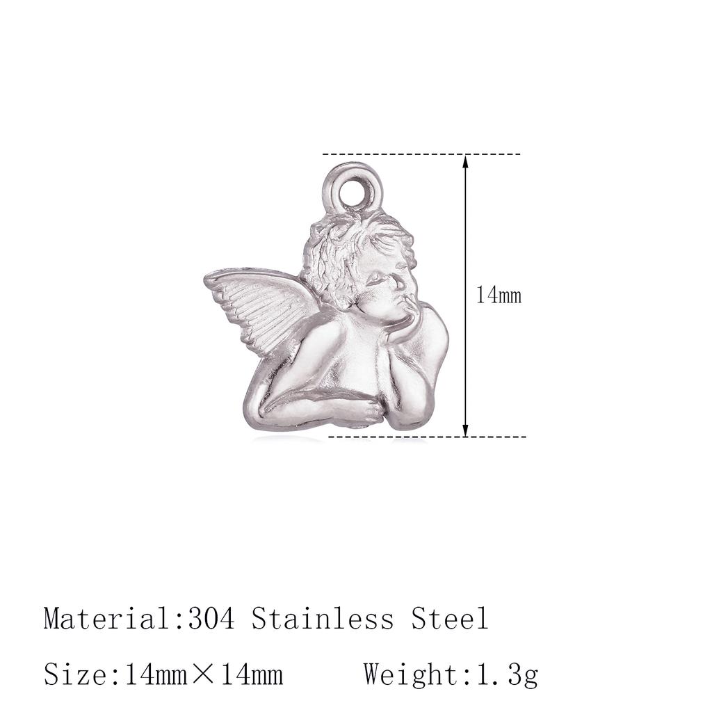 3Pcs Bee/Violin/Coconut Palm/Hearts Charms Stainless Steel Necklaces Bracelet Pendants Handmade Craft DIY Jewelry Making Finding