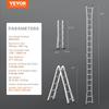 Telescoping Ladder A Frame 19 FT Extension Multi-Function for Homework
