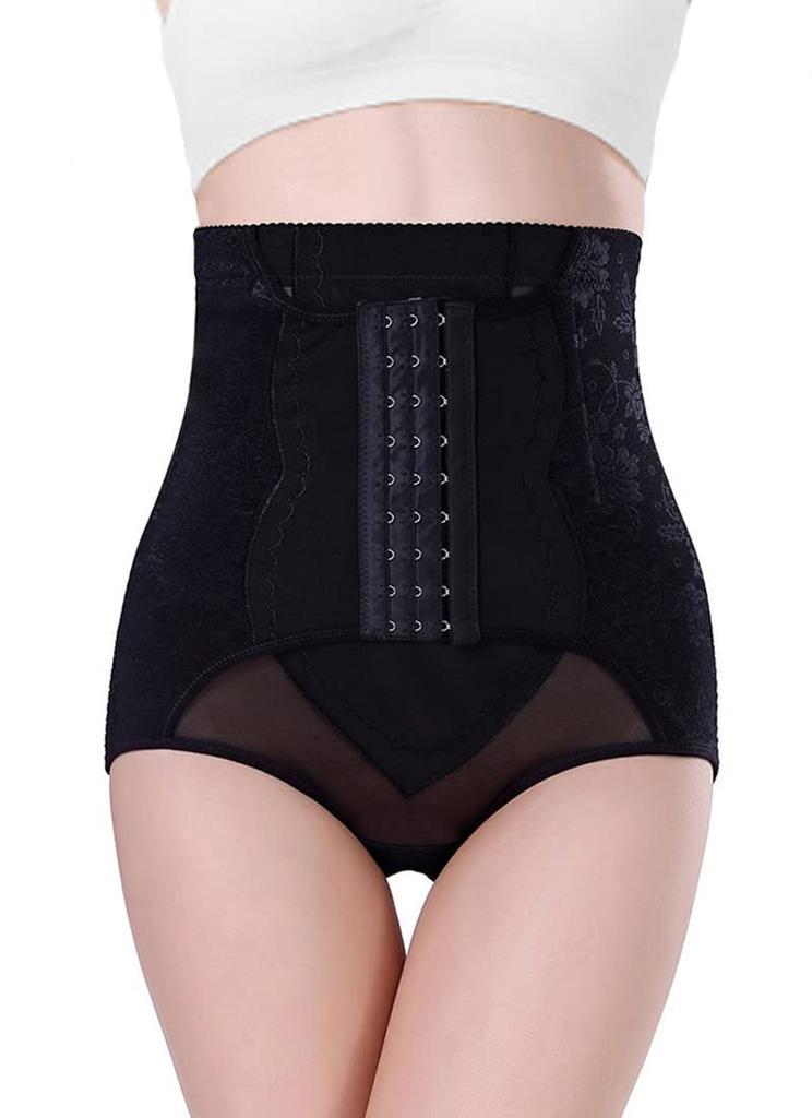 AOIIWER Pelvic Girdle Shapewear Waist Cincher Hook Double Compression Breathable Mesh Shapewear Corset Shorts Breathable Stretchy Elastic Compression