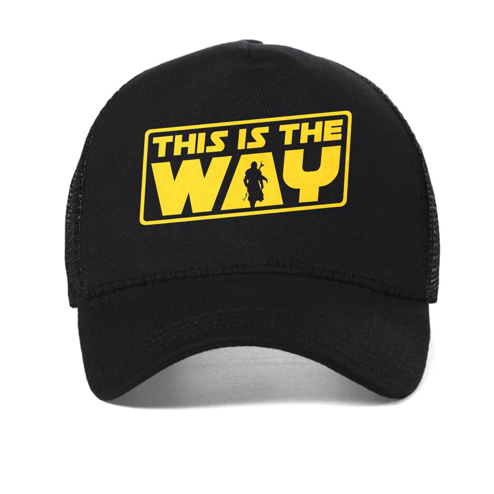 This Is The Way Printing Men Breathable Baseball Cap Fashion Outdoor Causal Breathable Sun Hats Adjustable Mesh Trucker Hat